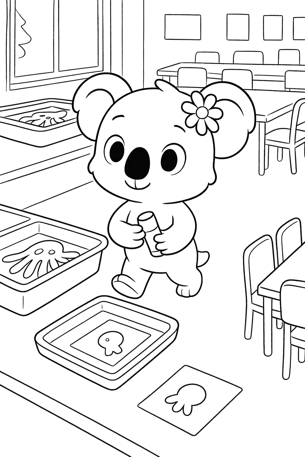 Cute Koala Coloring Book — printable coloring page 2