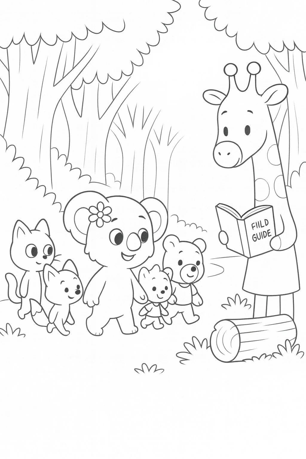 Cute Koala Coloring Book — printable coloring page 20