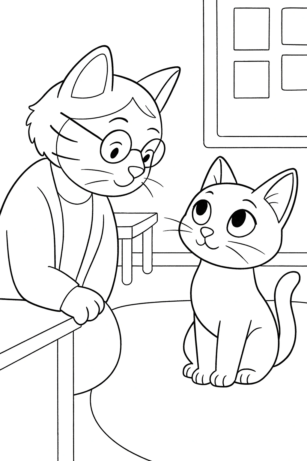 Lucky the Cat — printable coloring page 20