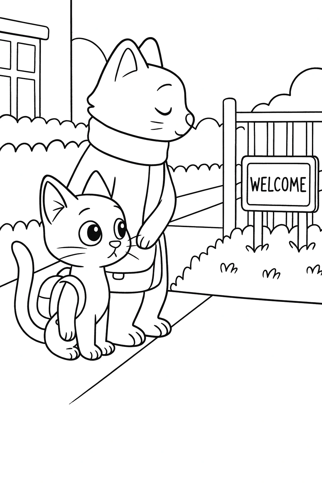 Lucky the Cat — printable coloring page 22