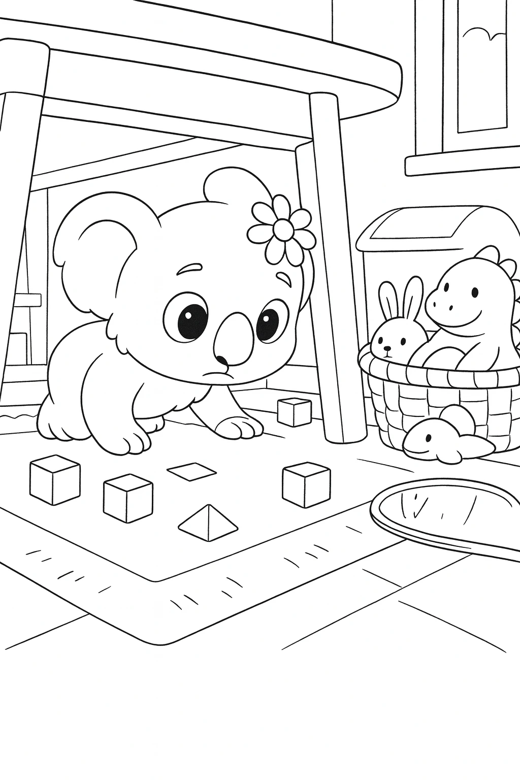 Cute Koala Coloring Book — printable coloring page 5